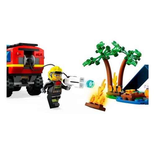 LEGO City 4x4 Fire Truck with Rescue Boat 60412 Building Set - Primary Image