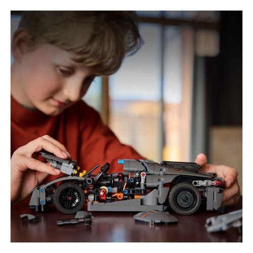 LEGO Technic Koenigsegg Jesko Absolut Grey Hypercar Sport Car Building Toy 42173 - Primary Image
