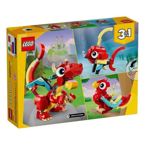 LEGO Creator 3in1 Red Dragon 31145 Building Set - Primary Image