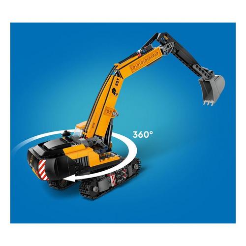 LEGO City Yellow Construction Excavator Toy Digger 60420 - Primary Image