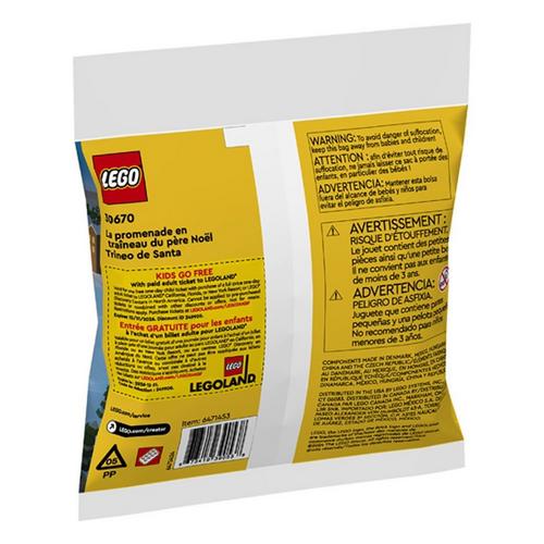 LEGO Creator Santa's Sleigh Ride 30670 Bag - Primary Image