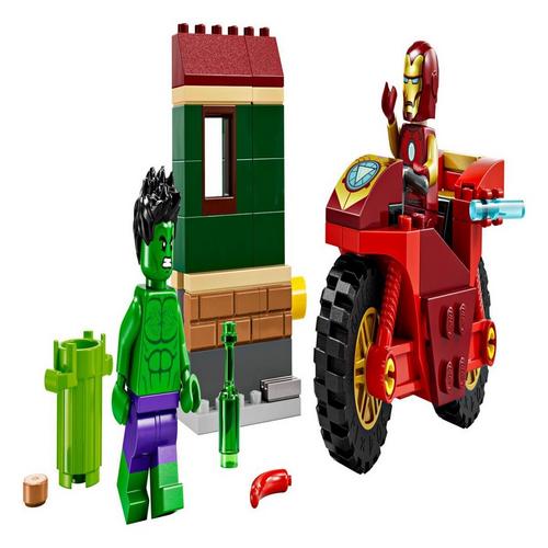 LEGO Marvel Iron Man with Bike and The Hulk Building Toy 76287 - Primary Image