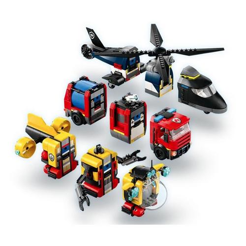 LEGO City Helicopter, Fire Truck & Submarine Remix 60462 Building Set - Primary Image