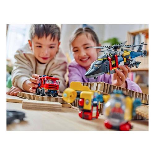 LEGO City Helicopter, Fire Truck & Submarine Remix 60462 Building Set - Primary Image
