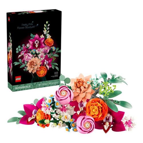 LEGO Botanical Pretty Pink Flower Bouquet 10342 Building Set - Primary Image