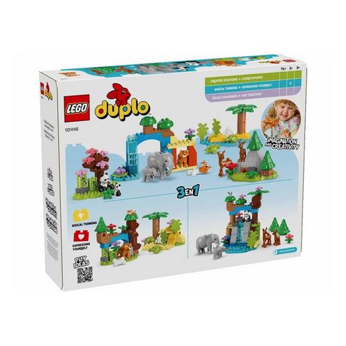 LEGO DUPLO 3 in 1 Wild Animal Families 10446 Building Set - Primary Image