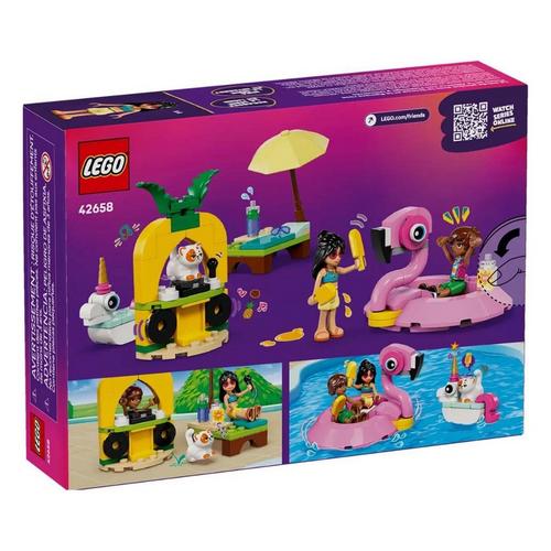 LEGO Friends Unicorn & Flamingo Pool Party 42658 Building Set - Primary Image