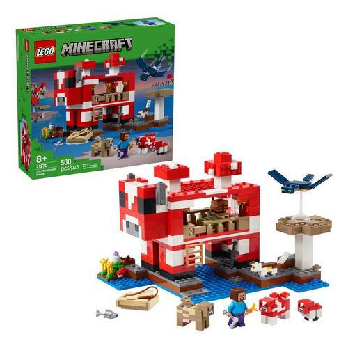 LEGO Minecraft The Mooshroom House 21270 Building Set - Primary Image