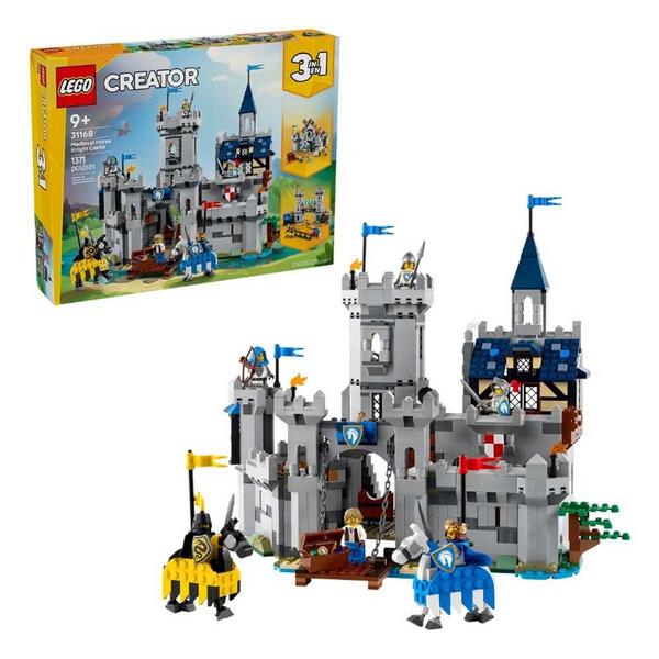 LEGO Creator 3in1 Medieval Horse Knight Castle 31168 Building Set