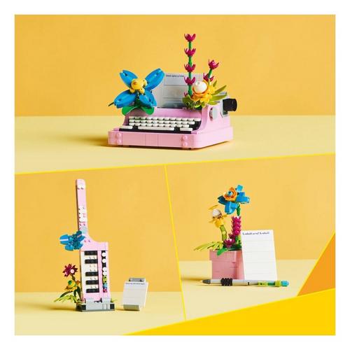 LEGO Creator 3 in 1 Typewriter with Flowers 31169 Building Set - Primary Image
