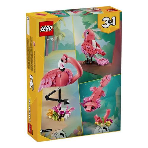 LEGO Creator 3 in 1 Wild Animals Pink Flamingo 31170 Building Set - Primary Image