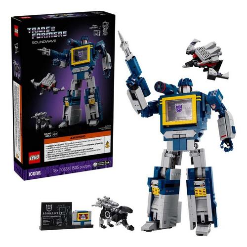 LEGO Icons Tranformers Soundwave 10358 Building Set - Primary Image