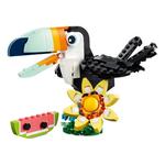 LEGO Creator 3 in 1 Wild Animals Tropical Toucan 31173 Building Set - Thumbnail 4 of 8