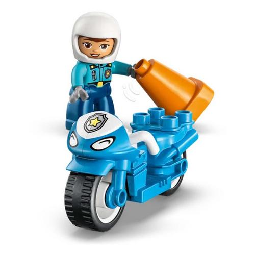LEGO DUPLO Blue Police Motorcycle 10471 Building Set - Primary Image