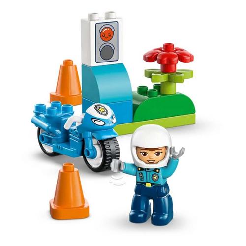 LEGO DUPLO Blue Police Motorcycle 10471 Building Set - Primary Image