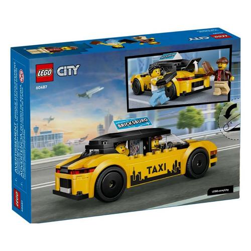 LEGO City Yellow Taxi 60487 Building Set - Primary Image
