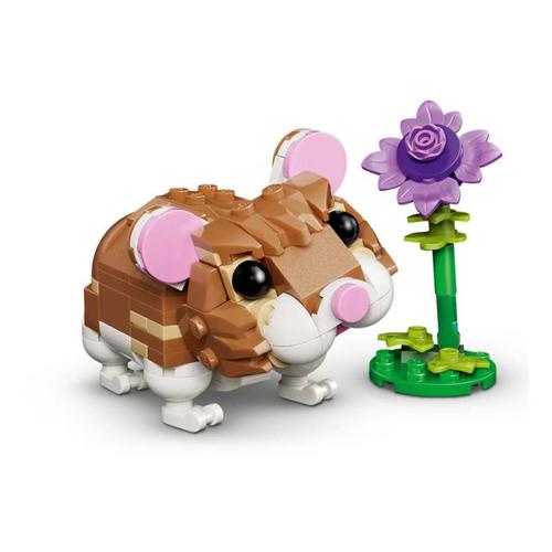 LEGO Creator 3 in 1 Cute Hamster with a Flower 31376 Building Set - Primary Image