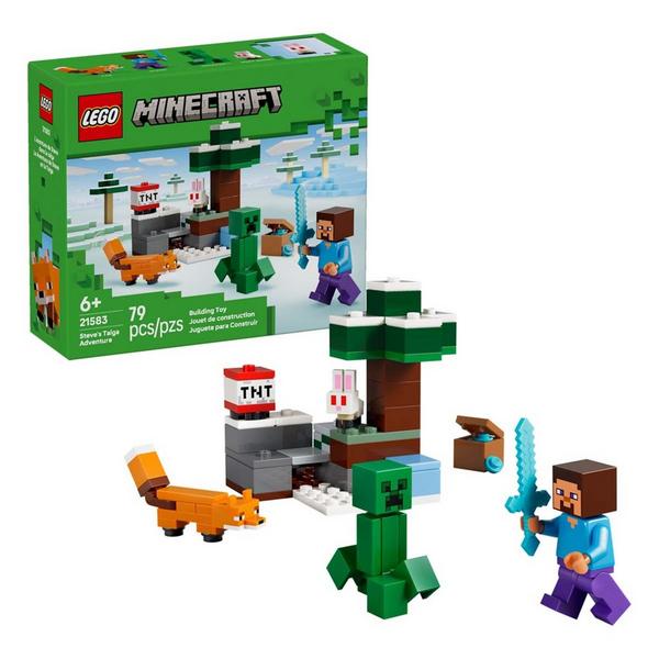 LEGO Minecraft Steve's Taiga Adventure 21583 Building Set