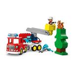 LEGO DUPLO Fire Truck with Hose and Firefighter 10473 Building Set - Thumbnail 5 of 9