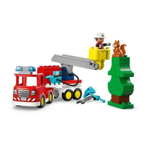 LEGO DUPLO Fire Truck with Hose and Firefighter 10473 Building Set - Primary Image