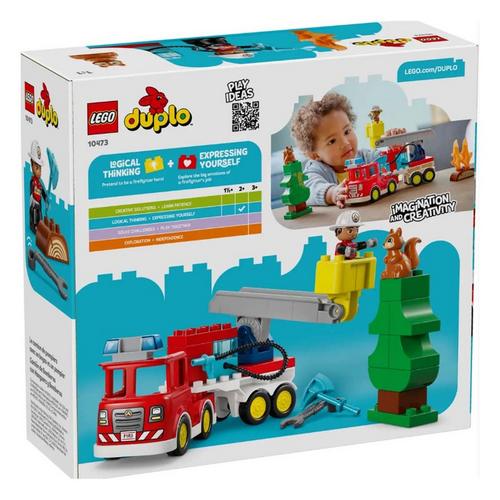 LEGO DUPLO Fire Truck with Hose and Firefighter 10473 Building Set - Primary Image