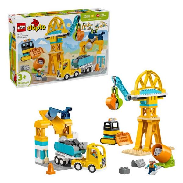 LEGO DUPLO 3 in 1 Construction Site and Vehicles 10476 Building Set