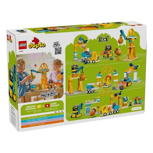 LEGO DUPLO 3 in 1 Construction Site and Vehicles 10476 Building Set - Primary Image
