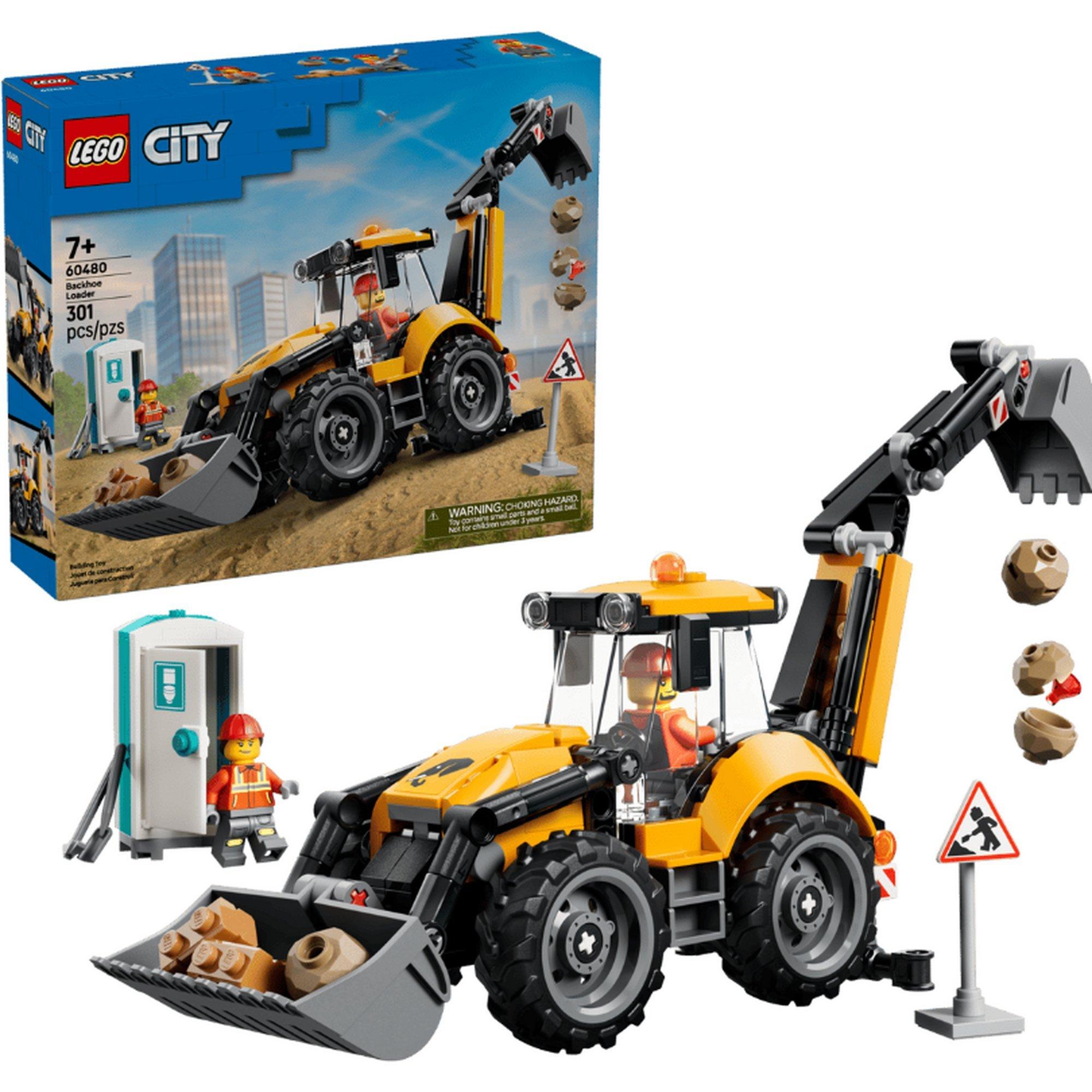LEGO® City Yellow Backhoe Loader 60480 Building Set