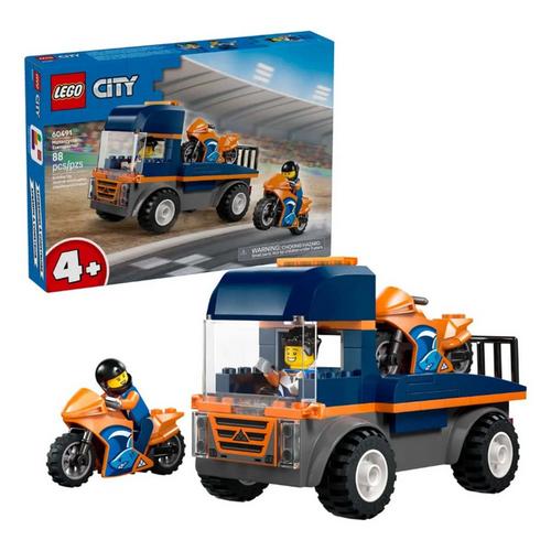 LEGO City Motorcycle Transporter 60491 Building Set - Primary Image