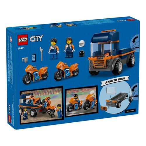 LEGO City Motorcycle Transporter 60491 Building Set - Primary Image