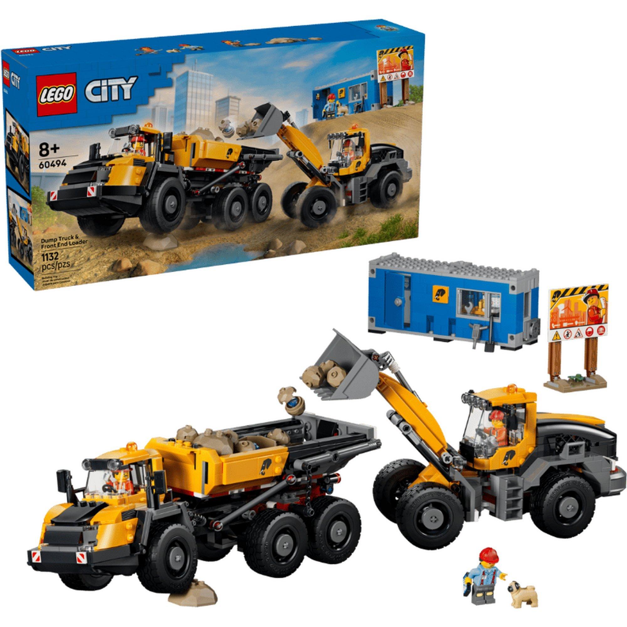 LEGO® City Dump Truck & Front End Loader 60494 Building Set
