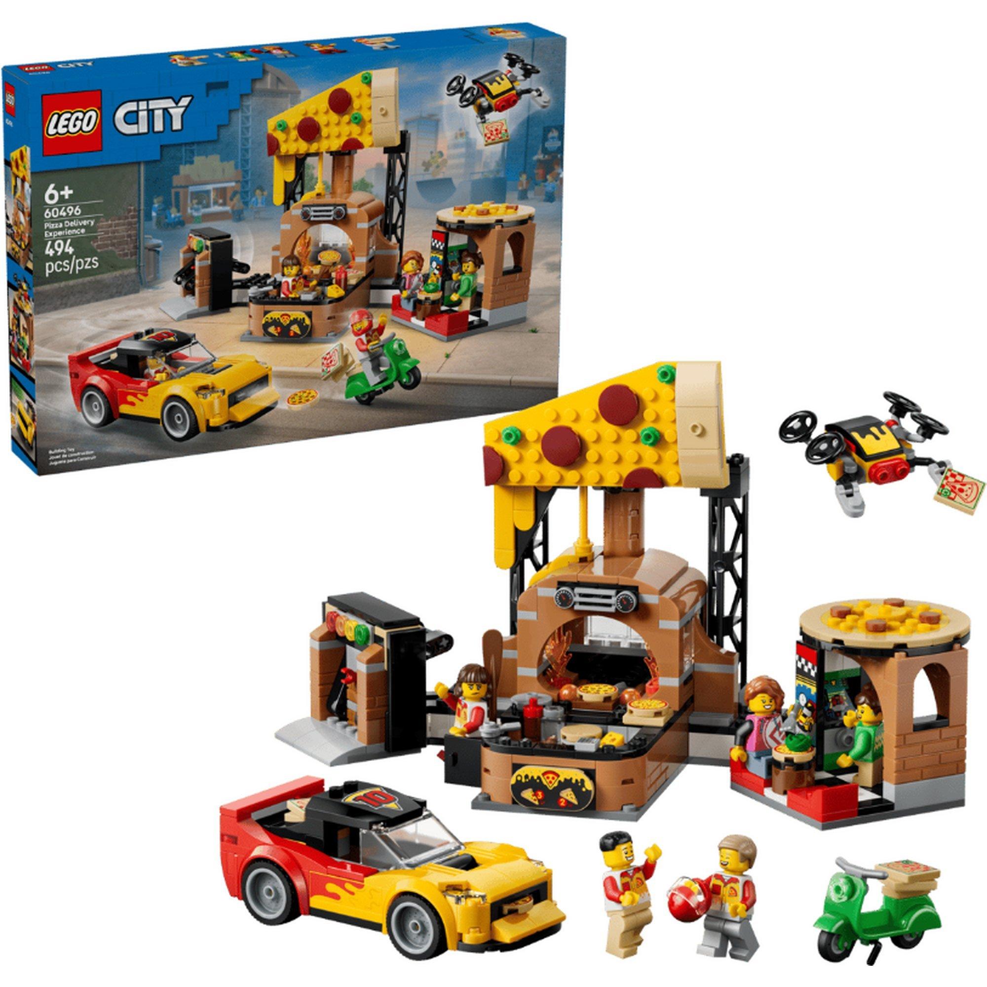 LEGO® City Pizza Delivery Experience with Vehicles 60496 Building Set