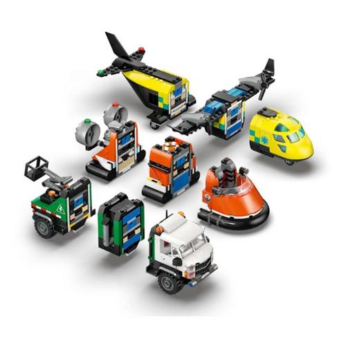 LEGO City Airplane, Service Truck & Hovercraft Remix 60505 Building Set - Primary Image