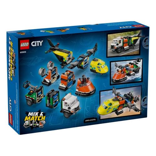 LEGO City Airplane, Service Truck & Hovercraft Remix 60505 Building Set - Primary Image