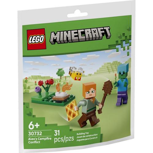 LEGO Minecraft Alex's Campfire Conflict 30732 Bag - Primary Image
