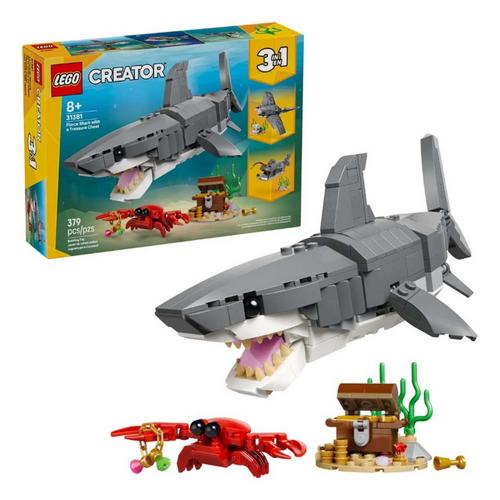 LEGO Creator 3 in 1 Fierce Shark with a Treasure Chest 31381 Building Set - Primary Image