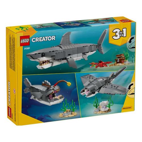 LEGO Creator 3 in 1 Fierce Shark with a Treasure Chest 31381 Building Set - Primary Image