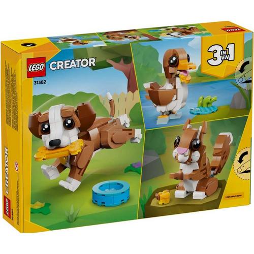 LEGO Creator 3 in 1 Cute Animals Playful Puppy Dog 31382 Building Set - Primary Image