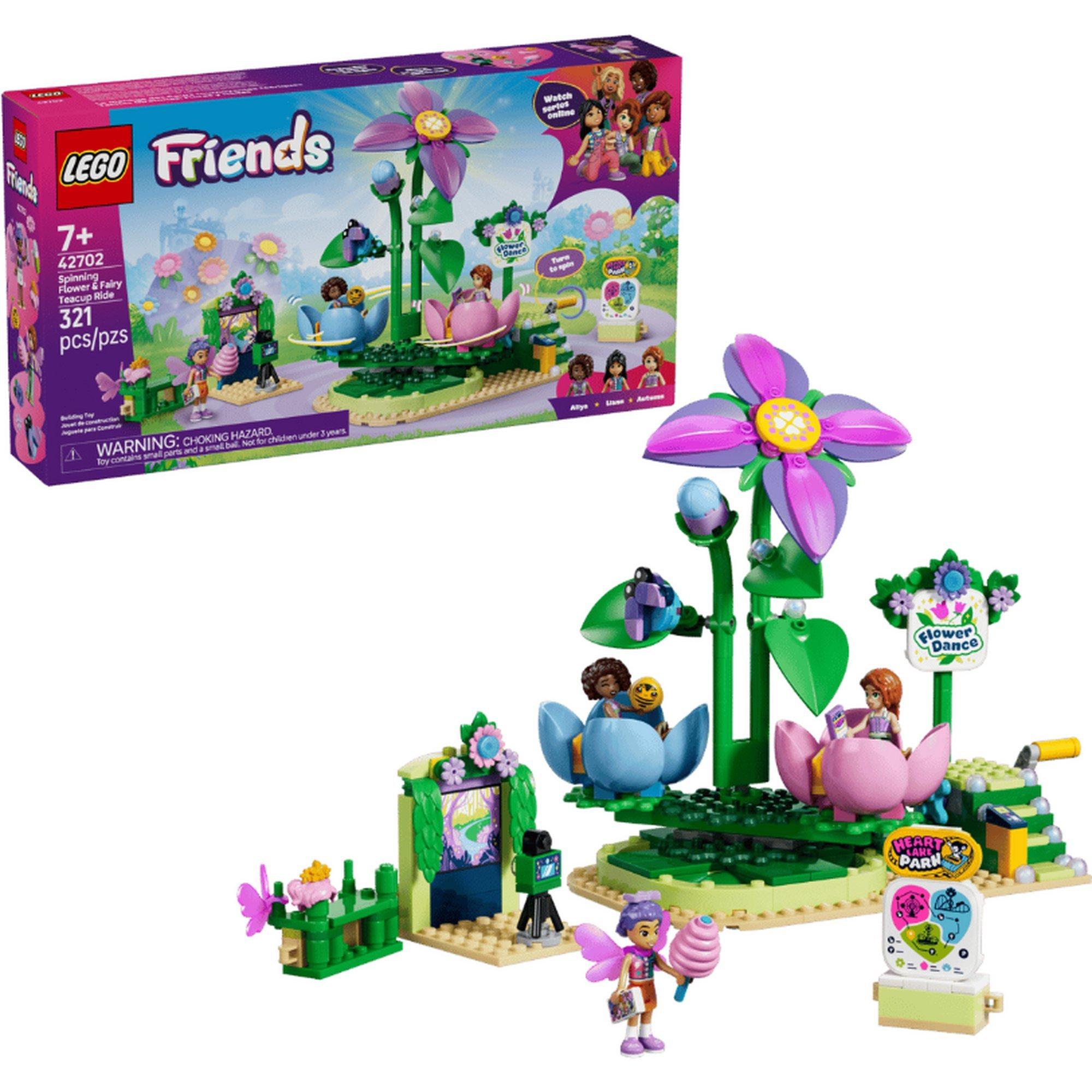 LEGO® Friends Spinning Flower & Fairy Teacup Ride 42702 Building Set