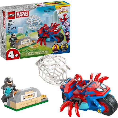 LEGO Marvel Spidey on his Motorcycle vs. Rhino 11206 Building Set - Primary Image