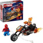 LEGO Marvel Spider-Man vs. Ghost Rider Motorcycle 76335 Building Set - Thumbnail 1 of 8