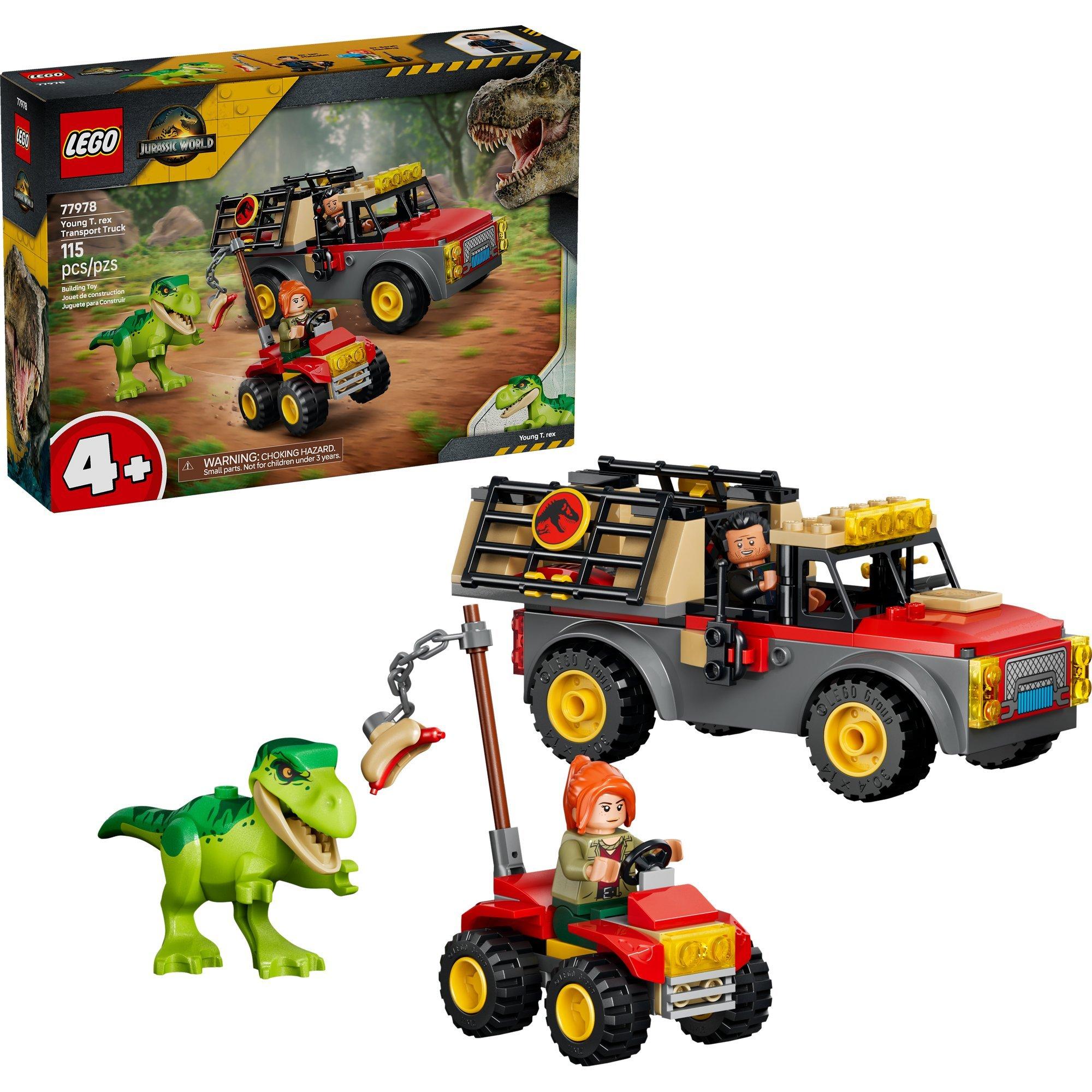 LEGO® Jurassic World Young T. rex Transport Truck 77978 Building Set