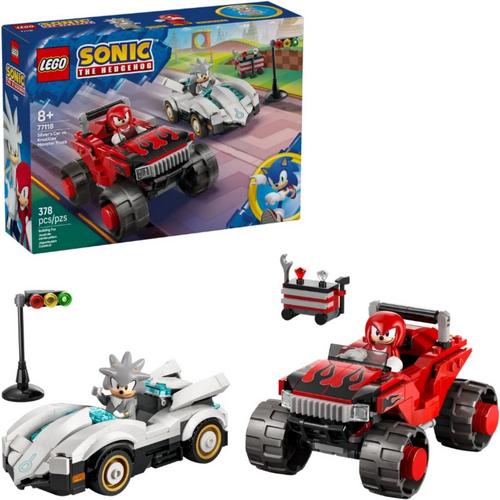 LEGO Sonic the Hedgehog Silver's Car vs. Knuckles' Monster Truck 77118 Building Set - Primary Image
