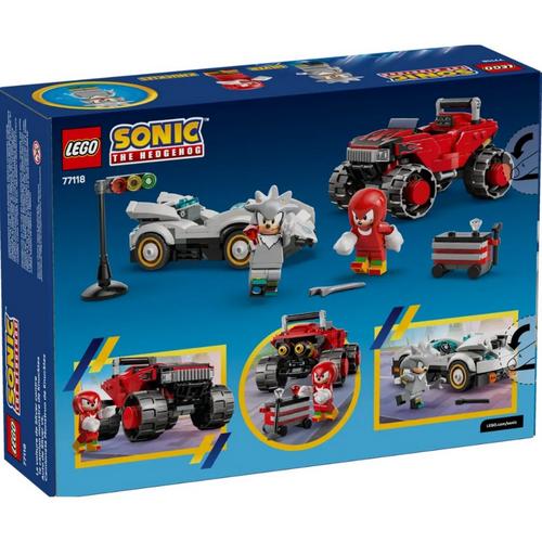 LEGO Sonic the Hedgehog Silver's Car vs. Knuckles' Monster Truck 77118 Building Set - Primary Image