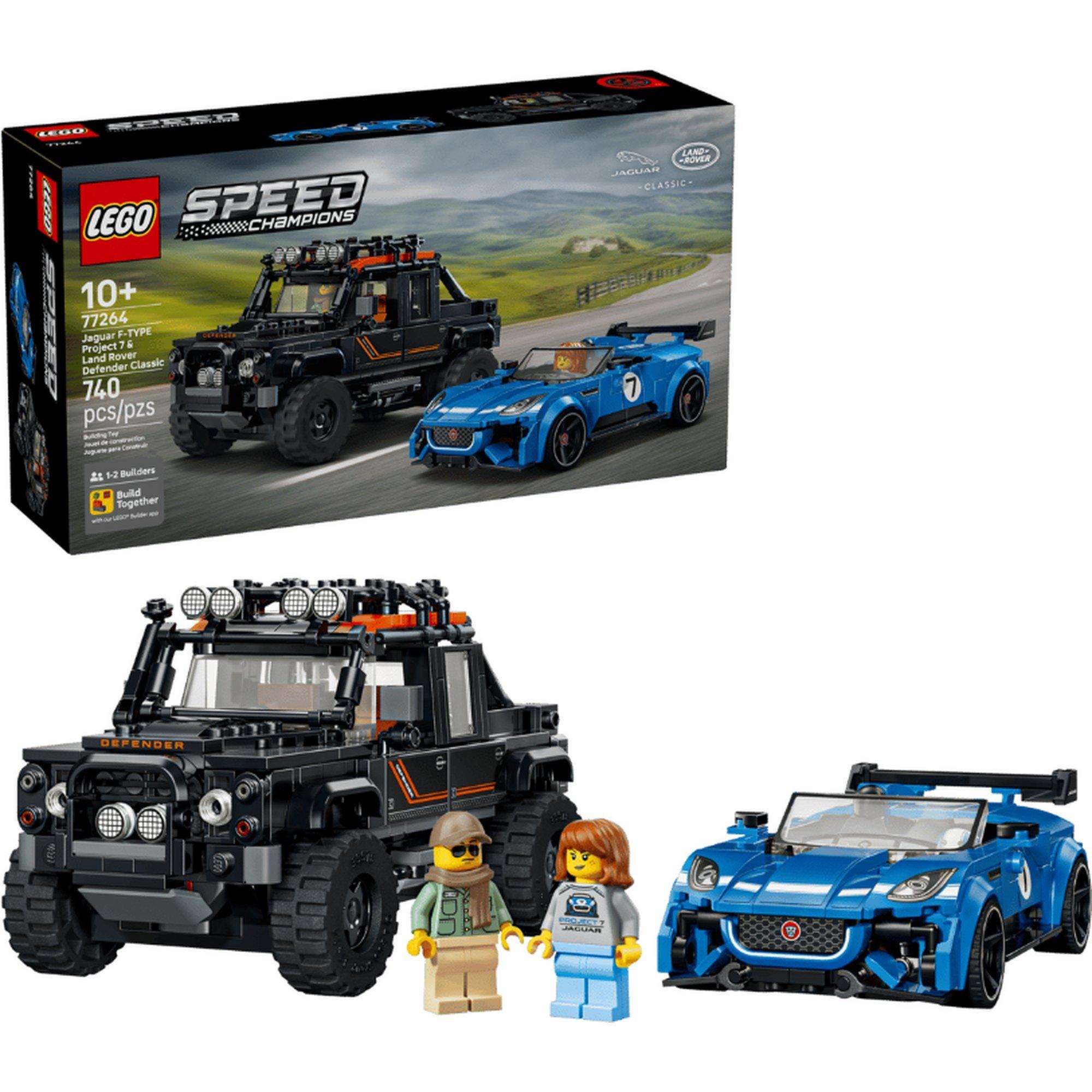 LEGO® Speed Champions Jaguar Project 7 & Land Rover Defender 77264 Building Set