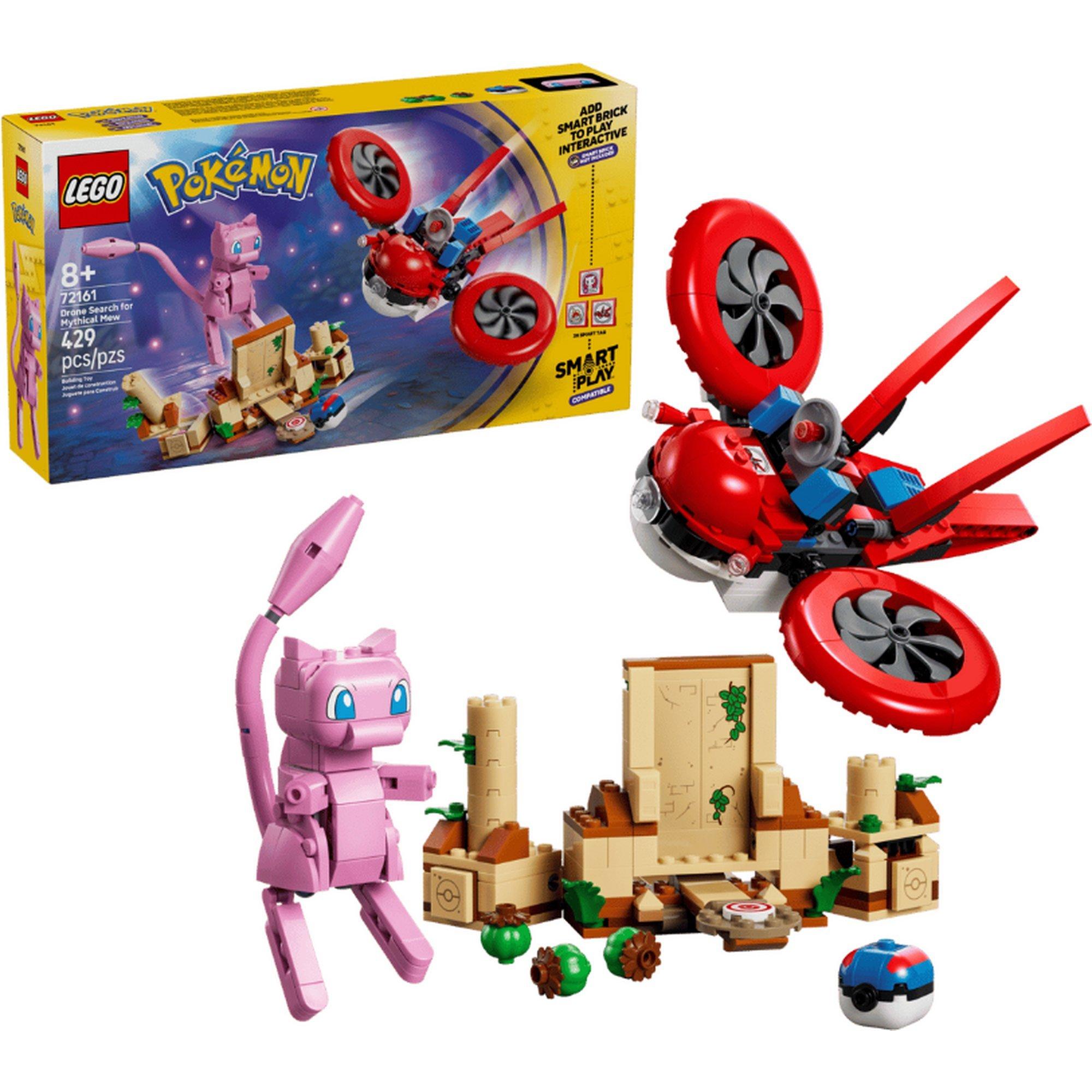 LEGO® Pokemon SMART Play™: Drone Search for Mythical Mew 72161 Building Set