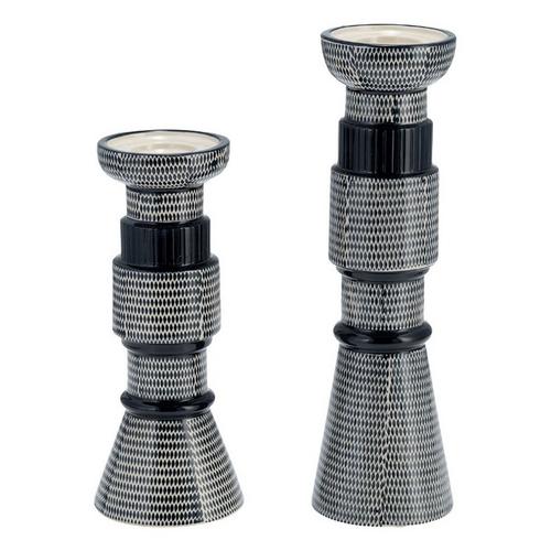 Sagebrook Home 12" Dotted Pillar Candle Holder - Primary Image