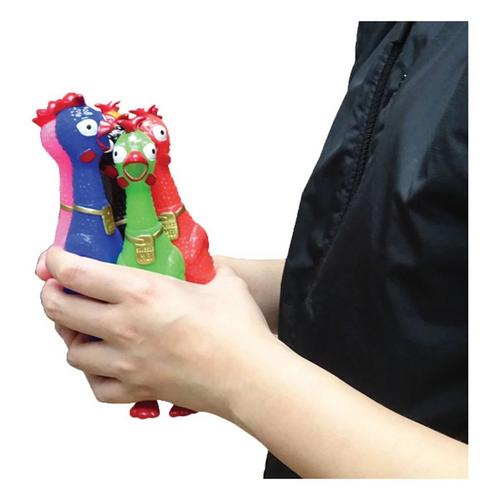 Creative Balls Stress Chicken – Knuffiger Stressball, Ca. 30 Cm, Macht Geräusche, Bunte Farben