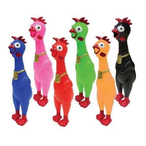 Animolds Squeeze Me Rubber Chicken (Colors May Vary) - Primary Image