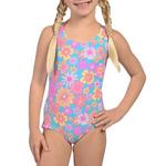 Girls' Ingear Ruffle One Piece Swimsuit - Thumbnail 1 of 3